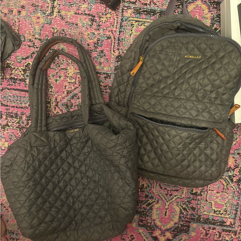 MZ Wallace Magnet City Metro Backpack and Medium Sutton Deluxe